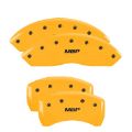 Picture of MGP 4 Caliper Covers Engraved Front Lincoln Engraved Rear MKX Yellow finish black ch