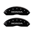 Picture of MGP 4 Caliper Covers Engraved Front Honda Engraved Rear H Logo Black finish silver ch