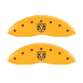 Picture of MGP 4 Caliper Covers Engraved Front RAM Engraved Rear RAMHEAD Yellow finish black ch