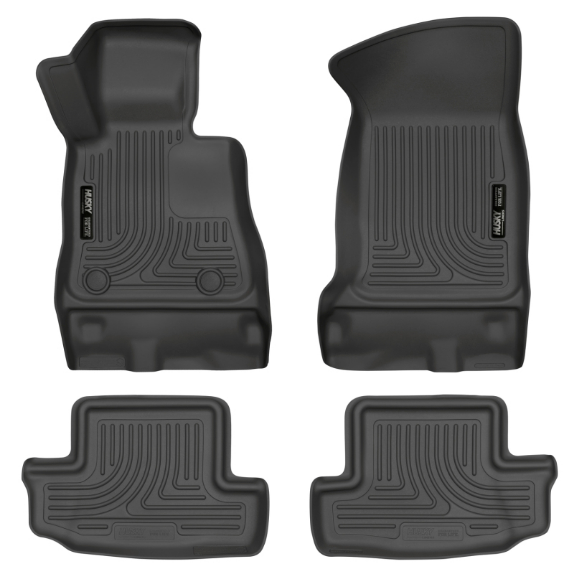 Picture of Husky Liners 16-17 Chevy Camaro WeatherBeater Front and Second Row Black Floor Liners