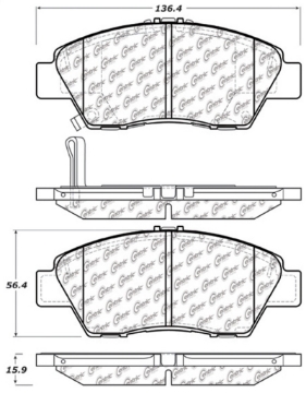 Picture of StopTech Performance 09-17 Honda Fit Front Brake Pads