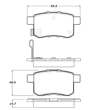 Picture of StopTech Performance Touring Brake Pads