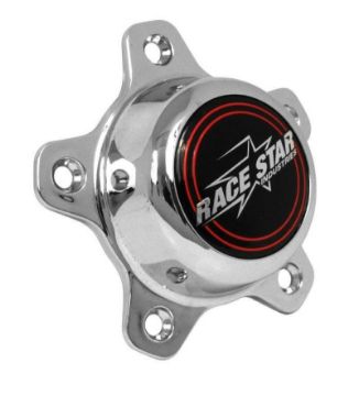 Picture of Race Star 5 Lug Cap Short Plastic Chrome incl- Medallion & Screws