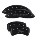 Picture of MGP 4 Caliper Covers Engraved Front Cursive-Challenger Engraved Rear RT Black finish silver ch