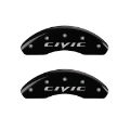 Picture of MGP Front set 2 Caliper Covers Engraved Front 2015-Civic Black finish silver ch