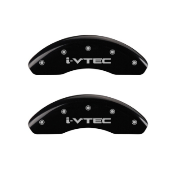 Picture of MGP Front set 2 Caliper Covers Engraved Front i-Vtec Black finish silver ch