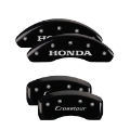 Picture of MGP 4 Caliper Covers Engraved Front Honda Engraved Rear Crosstour Black finish silver ch