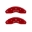 Picture of MGP Front set 2 Caliper Covers Engraved Front Bowtie Red finish silver ch