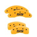 Picture of MGP Front set 2 Caliper Covers Engraved Front Sonic Red finish silver ch