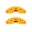 Picture of MGP Front set 2 Caliper Covers Engraved Front MGP Yellow finish black ch