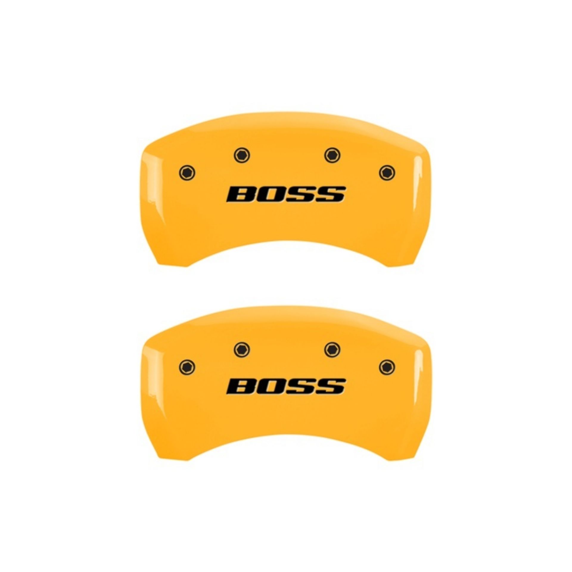Picture of MGP Rear set 2 Caliper Covers Engraved Rear Boss Yellow finish black ch