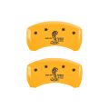 Picture of MGP Rear set 2 Caliper Covers Engraved Rear Boss Yellow finish black ch