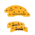 Picture of MGP 4 Caliper Covers Engraved Front Cursive-Challenger Engraved Rear RT Red finish silver ch