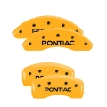 Picture of MGP Front set 2 Caliper Covers Engraved Front MGP Red finish silver ch
