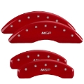 Picture of MGP Front set 2 Caliper Covers Engraved Front MGP Yellow finish black ch