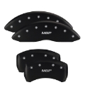 Picture of MGP 4 Caliper Covers Engraved Front Lincoln Engraved Rear Star logo Red finish silver ch