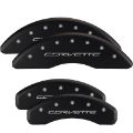Picture of MGP Front set 2 Caliper Covers Engraved Front Cruze Red finish silver ch