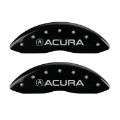 Picture of MGP 4 Caliper Covers Engraved Front & Rear Acura Black finish silver ch