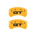 Picture of MGP Rear set 2 Caliper Covers Engraved Rear 2015-GT Yellow finish black ch