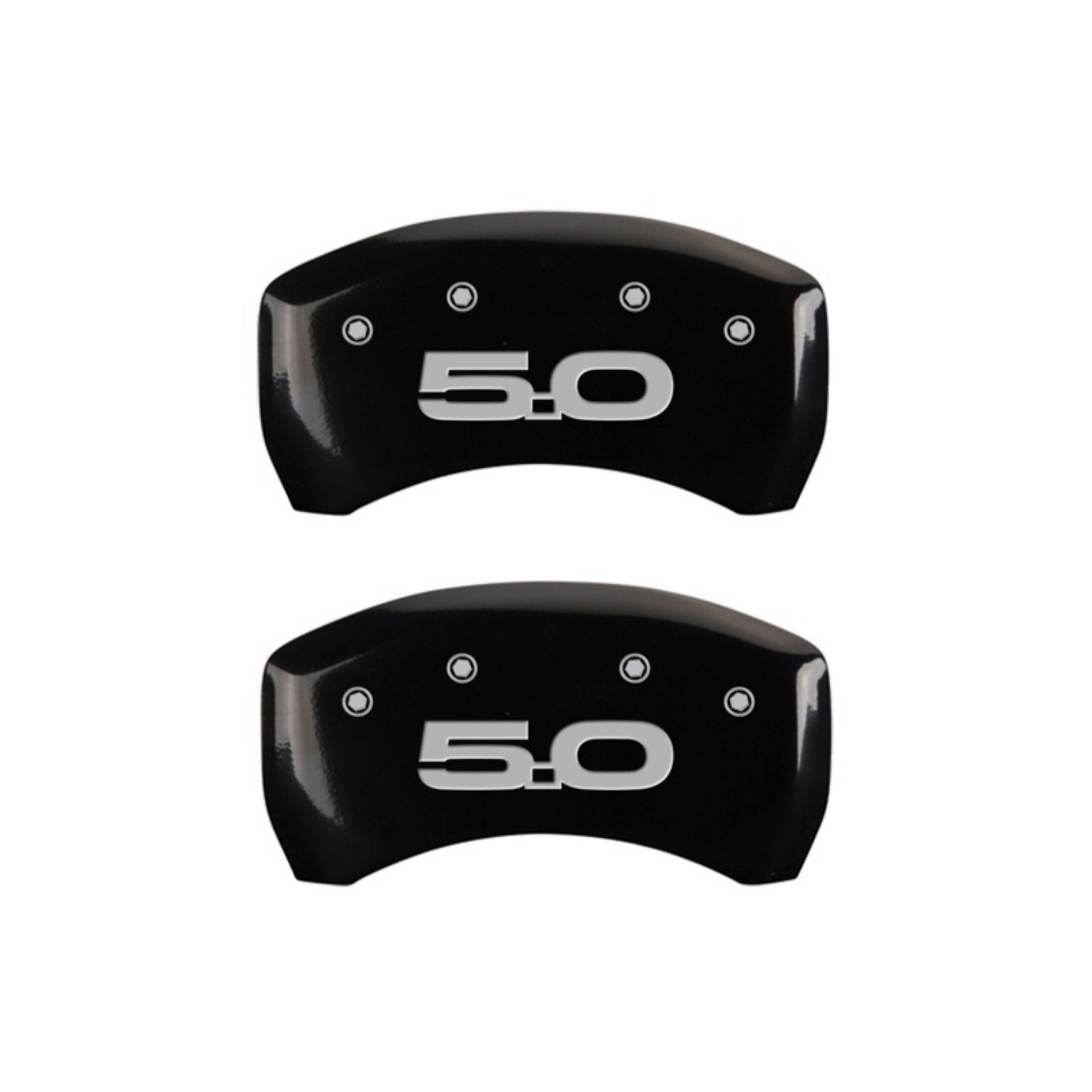 Picture of MGP Rear set 2 Caliper Covers Engraved Rear 2015-50 Black finish silver ch