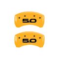 Picture of MGP Rear set 2 Caliper Covers Engraved Rear 2015-50 Yellow finish black ch