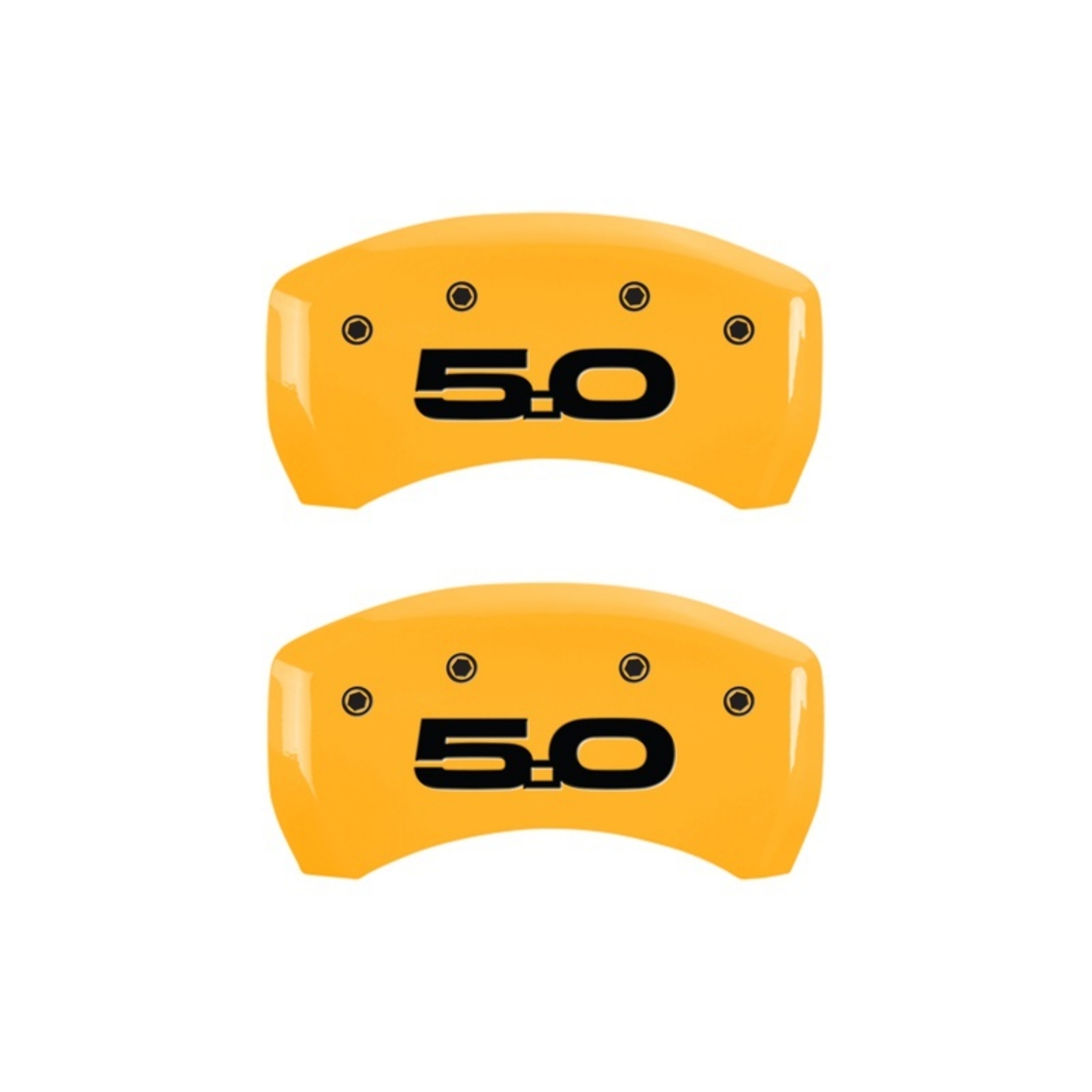 Picture of MGP Rear set 2 Caliper Covers Engraved Rear 2015-50 Yellow finish black ch