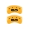 Picture of MGP Rear set 2 Caliper Covers Engraved Rear 2015-50 Yellow finish black ch