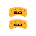 Picture of MGP Rear set 2 Caliper Covers Engraved Rear 2015-50 Yellow finish black ch