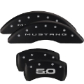 Picture of MGP Rear set 2 Caliper Covers Engraved Rear 2015-Bar & Pony Black finish silver ch