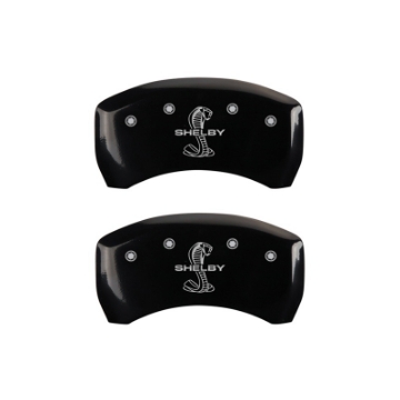 Picture of MGP Rear set 2 Caliper Covers Engraved Rear Tiffany Snake Black finish silver ch