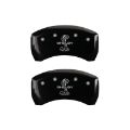 Picture of MGP Rear set 2 Caliper Covers Engraved Rear Tiffany Snake Black finish silver ch