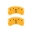 Picture of MGP Rear set 2 Caliper Covers Engraved Rear Tiffany Snake Yellow finish black ch