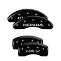 Picture of MGP 4 Caliper Covers Engraved Front Honda Engraved Rear HR-V Black finish silver ch