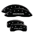 Picture of MGP 4 Caliper Covers Engraved Front Honda Engraved Rear Pilot-2016 Black finish silver ch