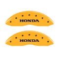 Picture of MGP 4 Caliper Covers Engraved Front Honda Engraved Rear Pilot-2016 Yellow finish black ch