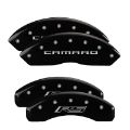Picture of MGP 4 Caliper Covers Engraved Front Gen 5-Camaro Engraved Rear Gen 5-RS Black finish silver ch