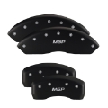 Picture of MGP 4 Caliper Covers Engraved Front Lincoln Engraved Rear MKX Red finish silver ch