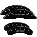 Picture of MGP 4 Caliper Covers Engraved Front Gen 5-Camaro Engraved Rear Gen 5-SS Black finish silver ch