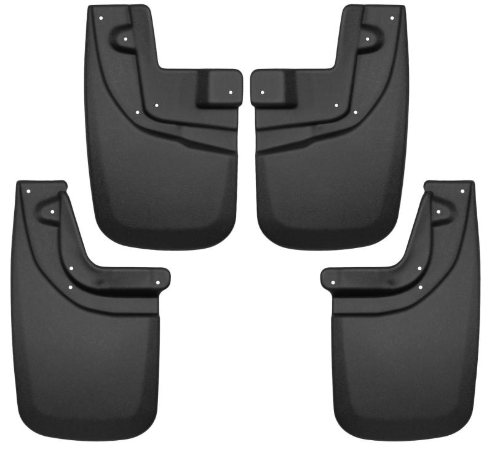 Picture of Husky Liners 05-15 Toyota Tacoma w- OEM Fender Flares Front and Rear Mud Guards - Black