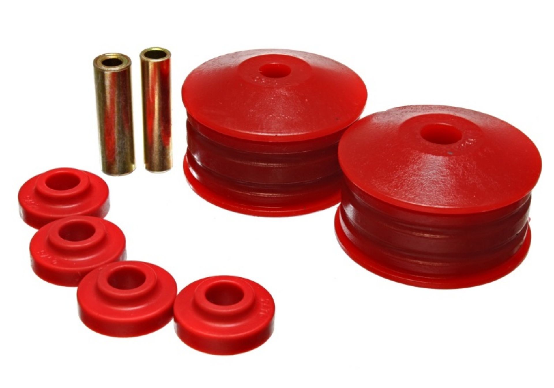 Picture of Energy Suspension 00-04 Mitsubishi Eclipse FWD V6 engine only Red Motor Mount Inserts 2 Torque Mo
