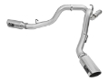 Picture of aFe Atlas Exhaust 4in Dual DPF-Back Al Steel w- Pol Tips 16-17 GM Diesel Truck V8-6-6L td LML