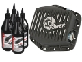Picture of aFe Power Rear Differential Cover Machined Black 15-17 GMC Canyon 12 Bolt Axles w- Gear Oil
