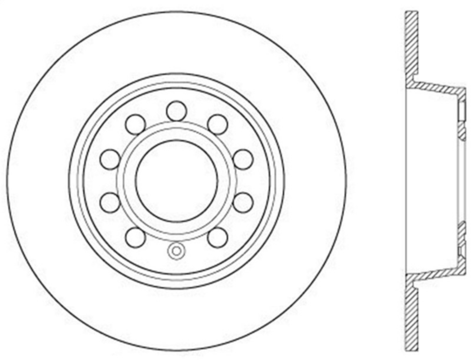 Picture of StopTech 06-10 Audi A3-08-10 TT - 06-09 VW GTI Mk V Cryo-Stop Right Rear Slotted Rotor