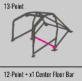 Picture of Cusco Mitsubishi Lancer Roll Cage CZ4A Dash Through 2 Passenger Works 13P Safety 21