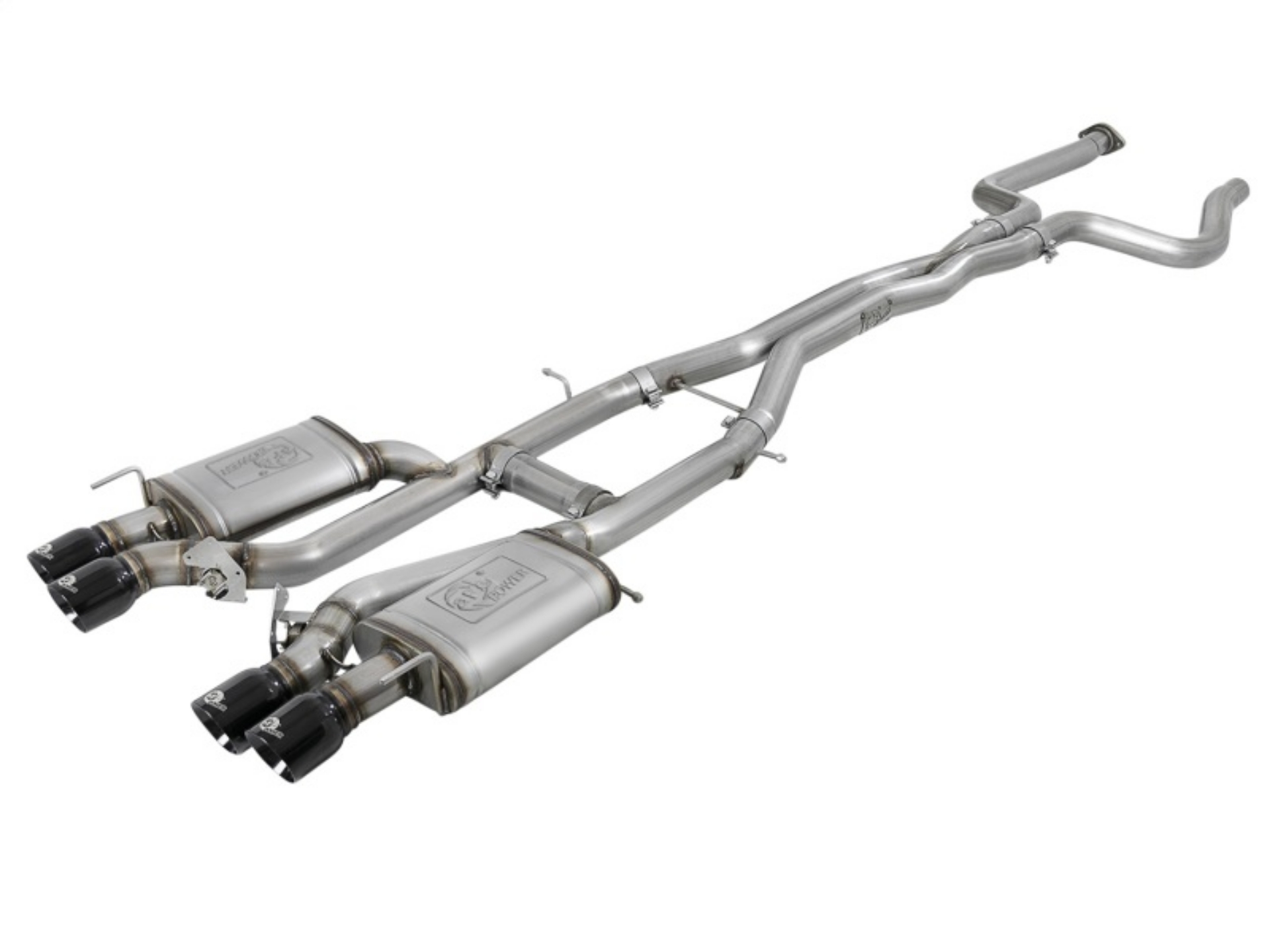Picture of aFe MACHForce XP 3in 304SS Cat Back Exhaust s- Black Tips 16-17 Cadillac ATS-V V6-3-6L tt
