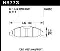 Picture of Hawk 15-17 Ford Mustang DTC-60 Front Brake Pads