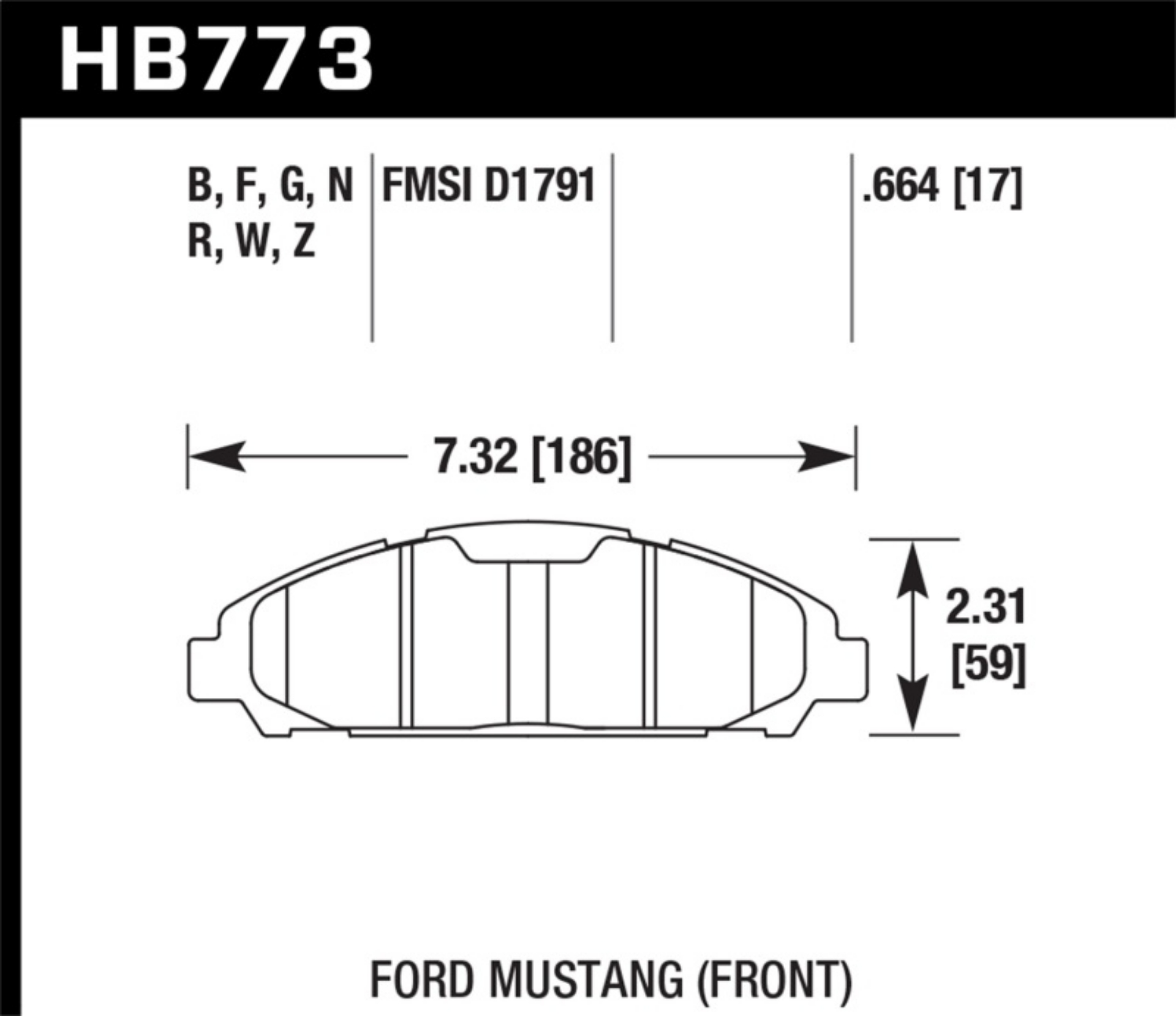 Picture of Hawk 15-17 Ford Mustang DTC-30 Front Brake Pads