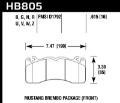 Picture of Hawk 15-17 Ford Mustang Brembo Package DTC-30 Front Brake Pads