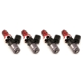 Picture of Injector Dynamics ID1050X Injectors WRX-16B Bottom Adaptors 11mm Red Adaptors Set of 4