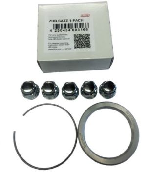 Picture of BBS PFS KIT - Subaru 5x100 - Includes 70mm OD - 56mm ID Ring - 70mm Clip - Lug Nuts